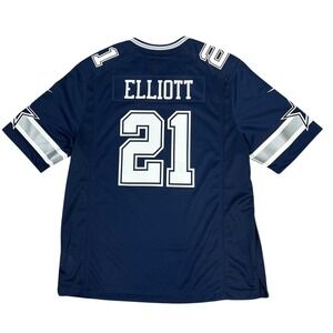 Nike Ezekiel Elliott Dallas Cowboys Jersey Mens XL Navy Blue NFL On Field 21